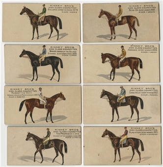 1890 N230 Kinney "Famous Running Horses - English" Complete Set (25)